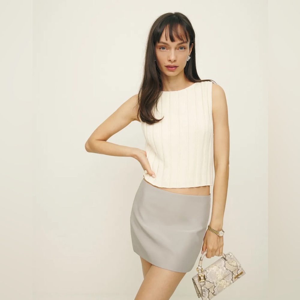 Reformation Charchi Silk Skirt